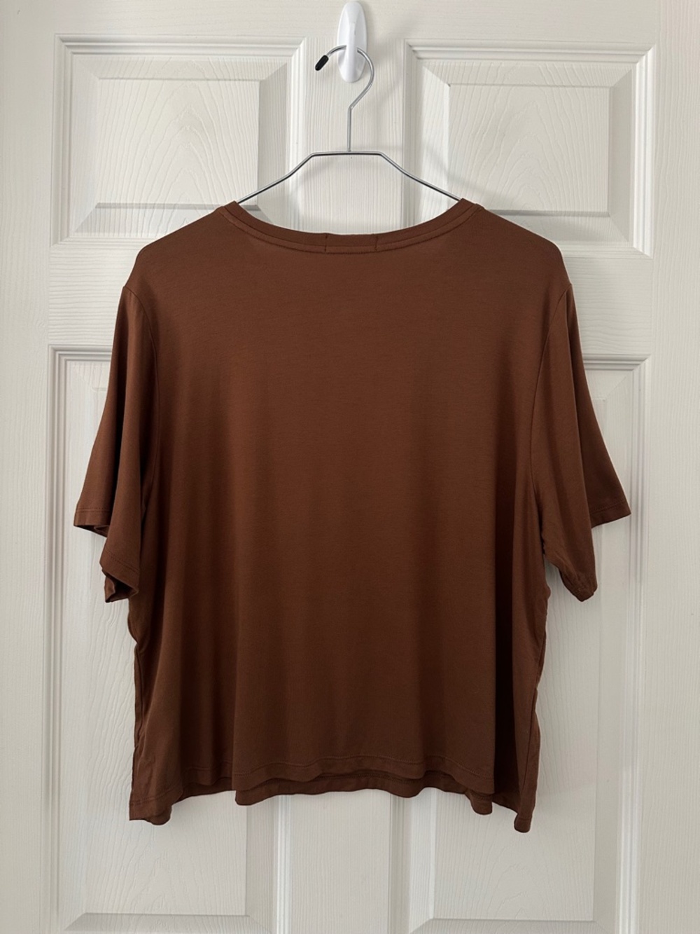 Nuuds Pajama Set Chocolate Brown T-Shirt & Pants Women’s Size Large - Picture 4 of 10